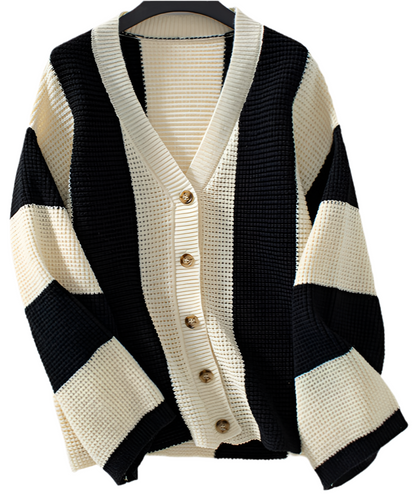 Striped Sweater Cardigan