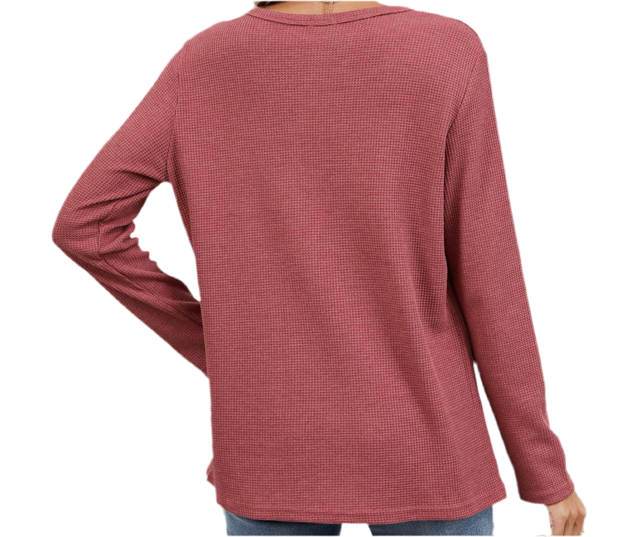 V-neck Long Sleeve Casual Top