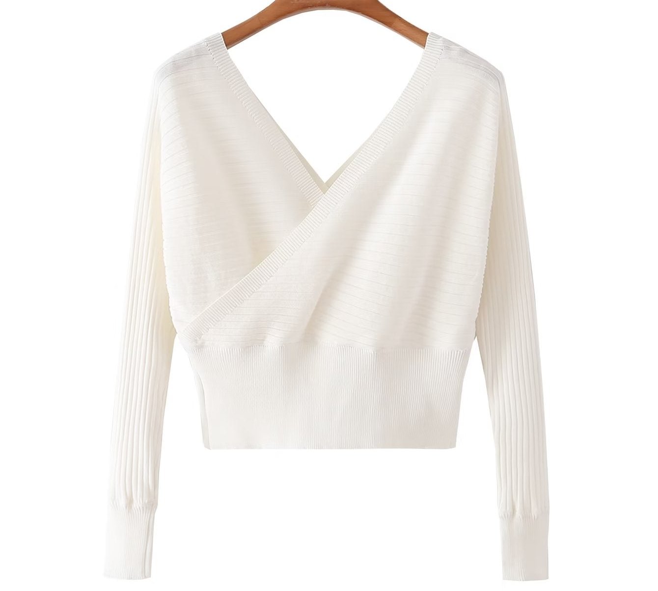 Clavicle Tight Waist Batwing Sleeve Off The Shoulder Sweater