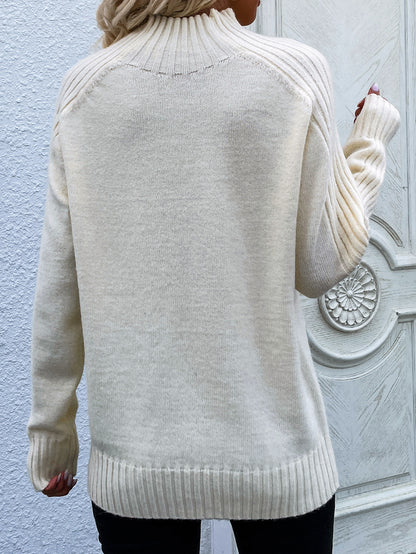 Turtleneck Pullover Loose Sweater