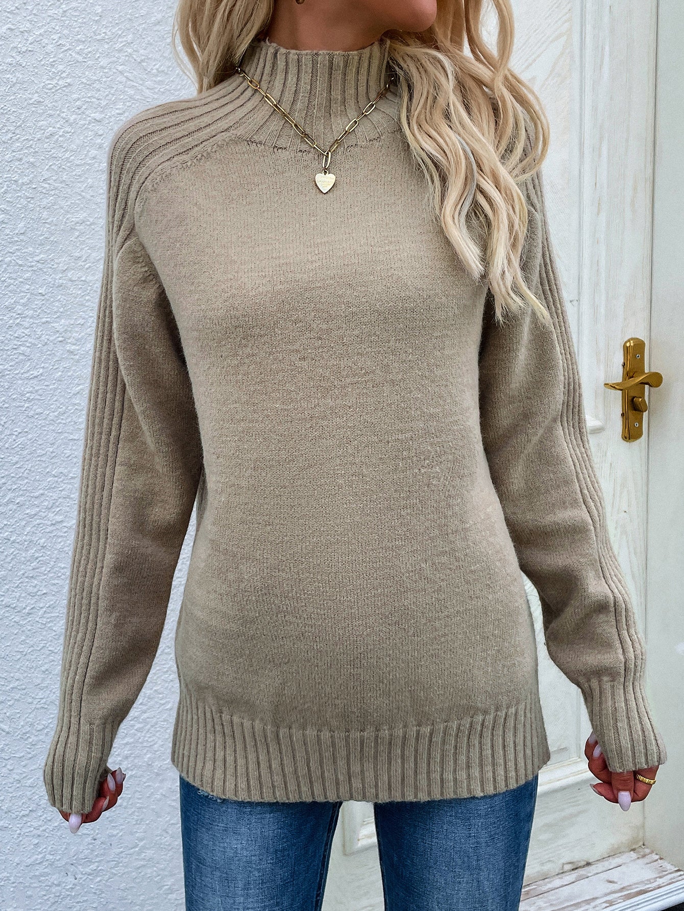 Turtleneck Pullover Loose Sweater