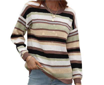 Stripe Knitwear Sweater