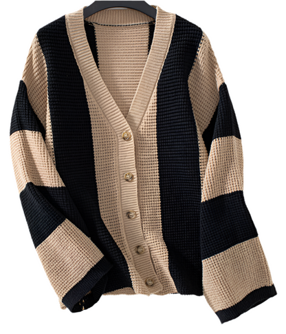 Striped Sweater Cardigan