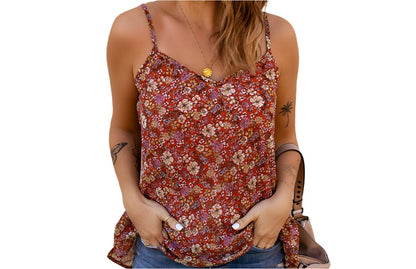 Floral Print Casual Chiffon Blouse