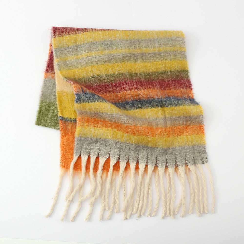 Color Striped Scarf