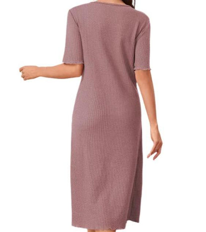 Simple Comfortable Mid Length Night Dress