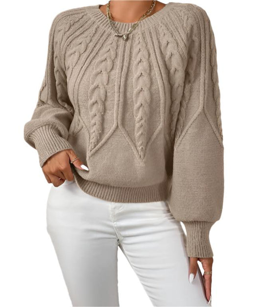 Knitted Twist Sweater