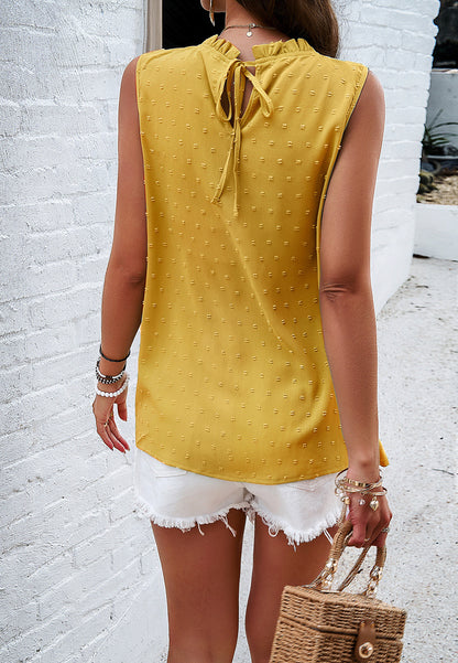 Casual Solid Color Sleeveless Top