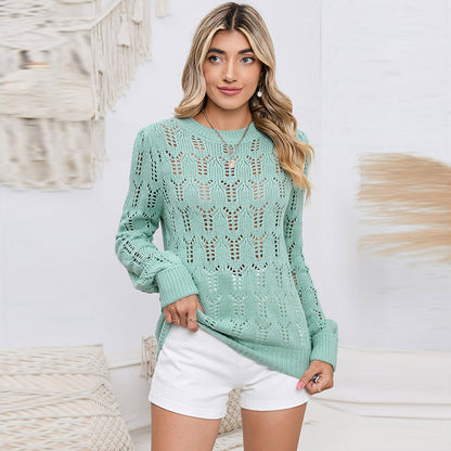 Casual Cutout Knitted Sweater