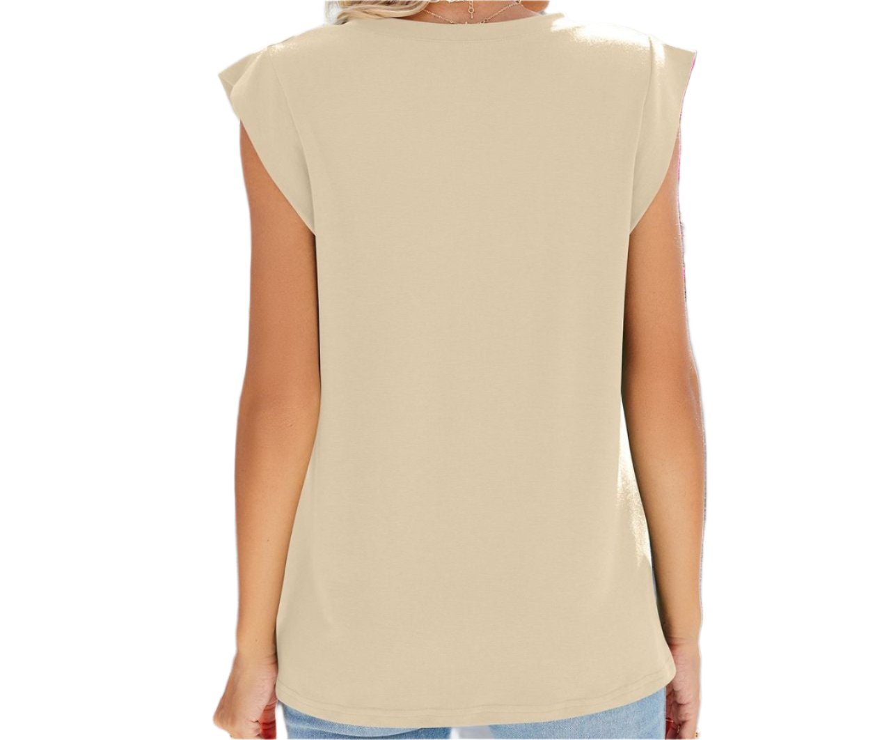 V-neck Loose Short Sleeve Top