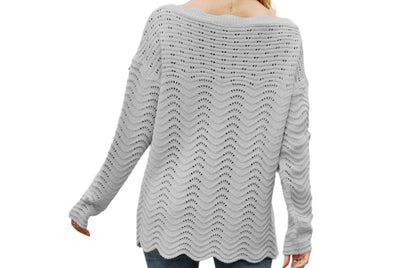 Knitwear Hollow Cutout Pullover Sweater