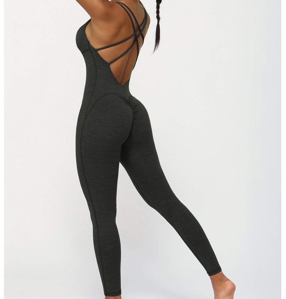 Shaping Hip Lifting Quick Drying Breathable Fitness Jumpsuit