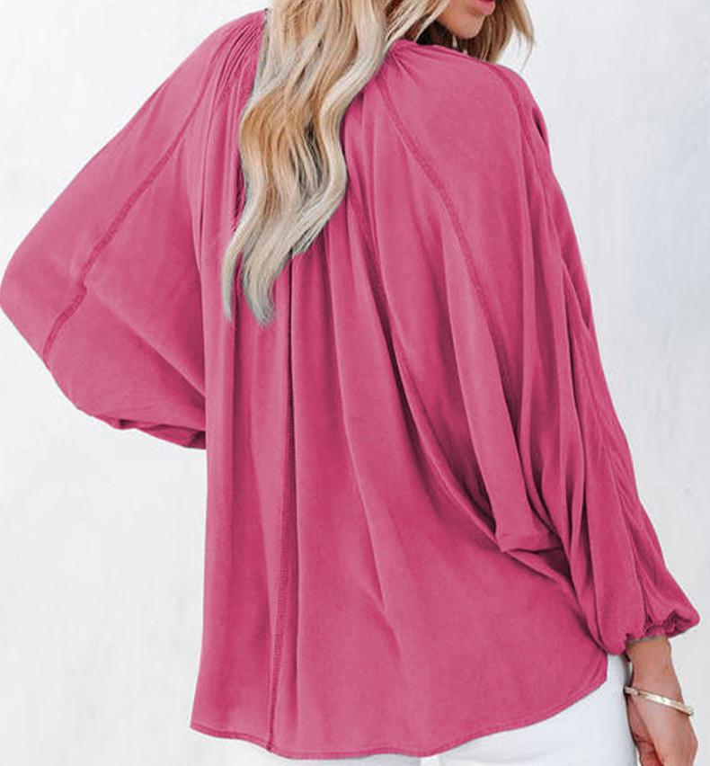 V-neck Long Sleeve Top