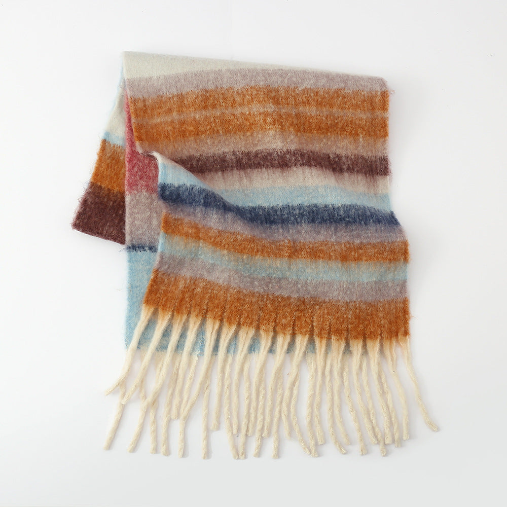 Color Striped Scarf