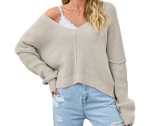 Shoulder Baring Sweater