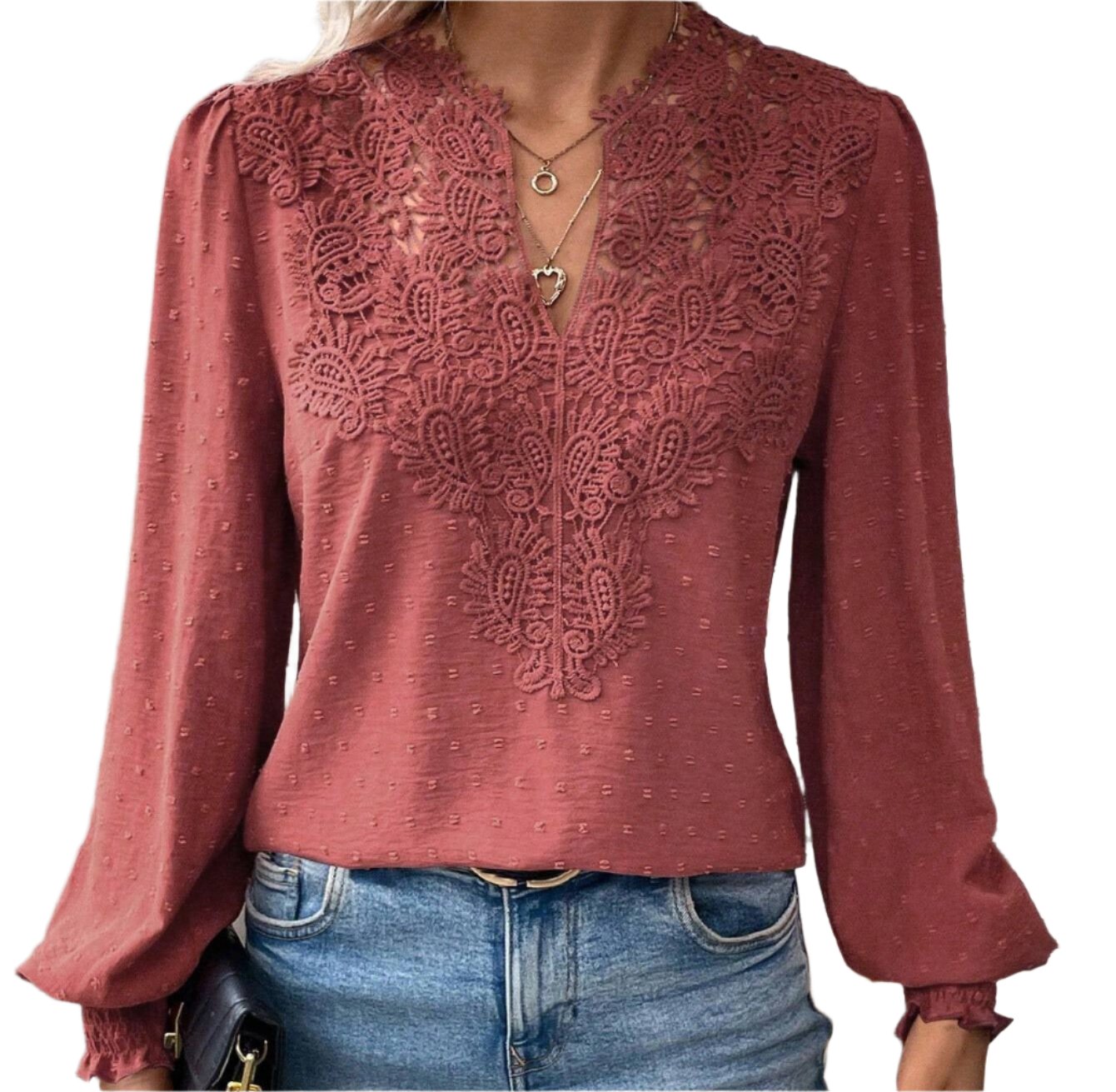 Lace Long Sleeve Top