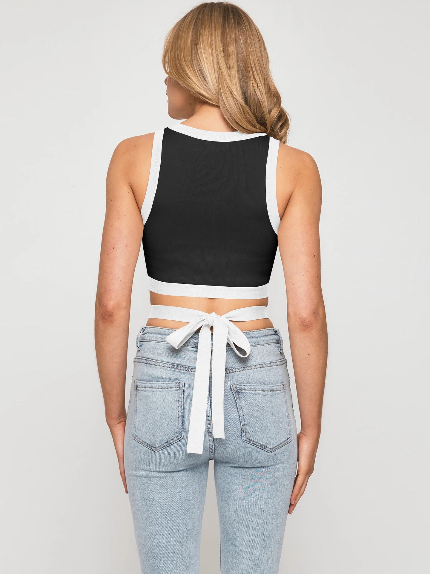 Summer Ultra Short Sexy Thread Rope Bare Cropped Top