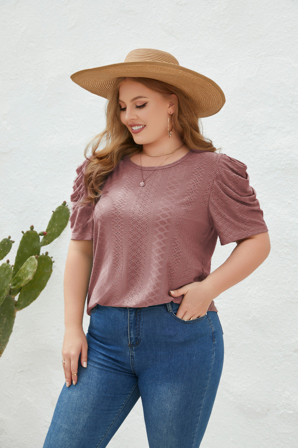 Plus Size Loose Fitting Casual T-shirt Top