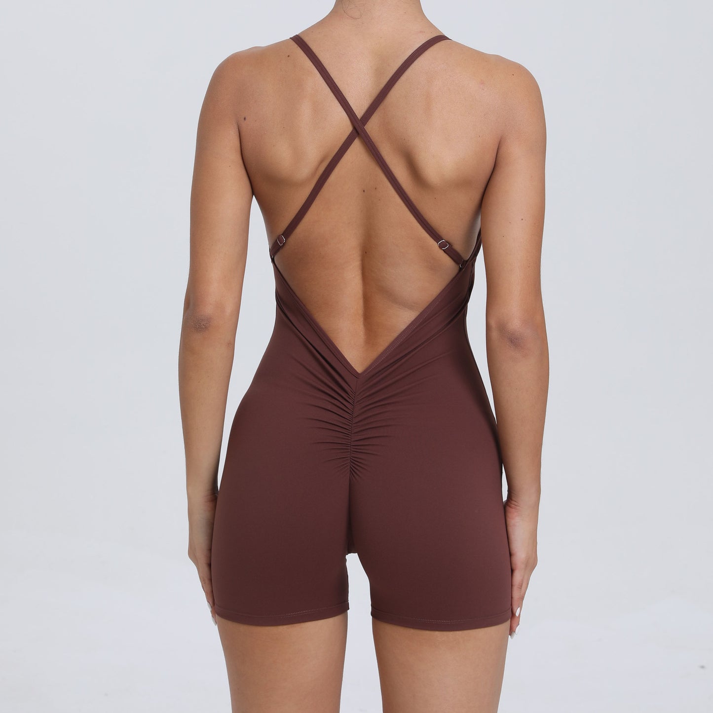 Quick Drying Nude Feel Sports One Piece Running Fitness Tight Yoga Romper