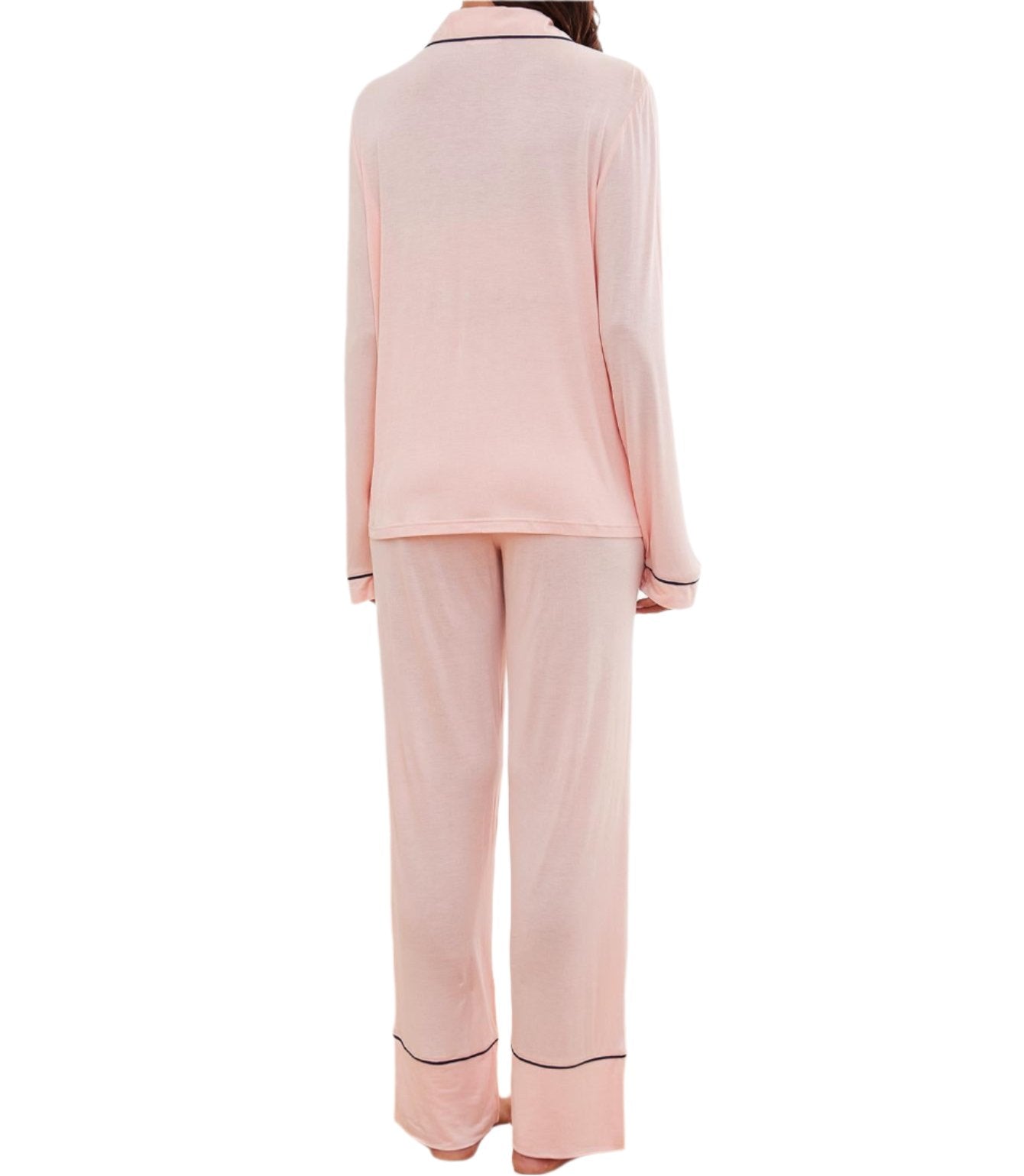 Long Sleeved Shirt Trousers Loungewear Set