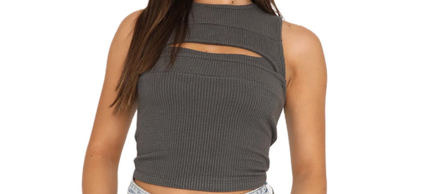 Hollow Cutout Vest Cropped Top