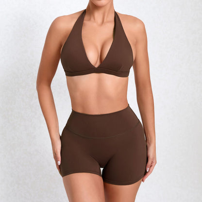 Quick Drying Nude Feel Yoga Sexy Sports Running Fitness Suit