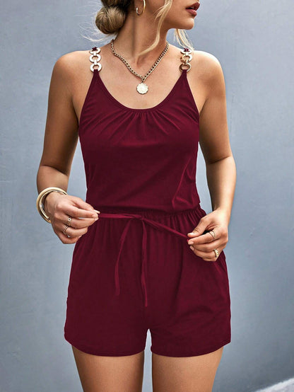 Metal Strap Romper