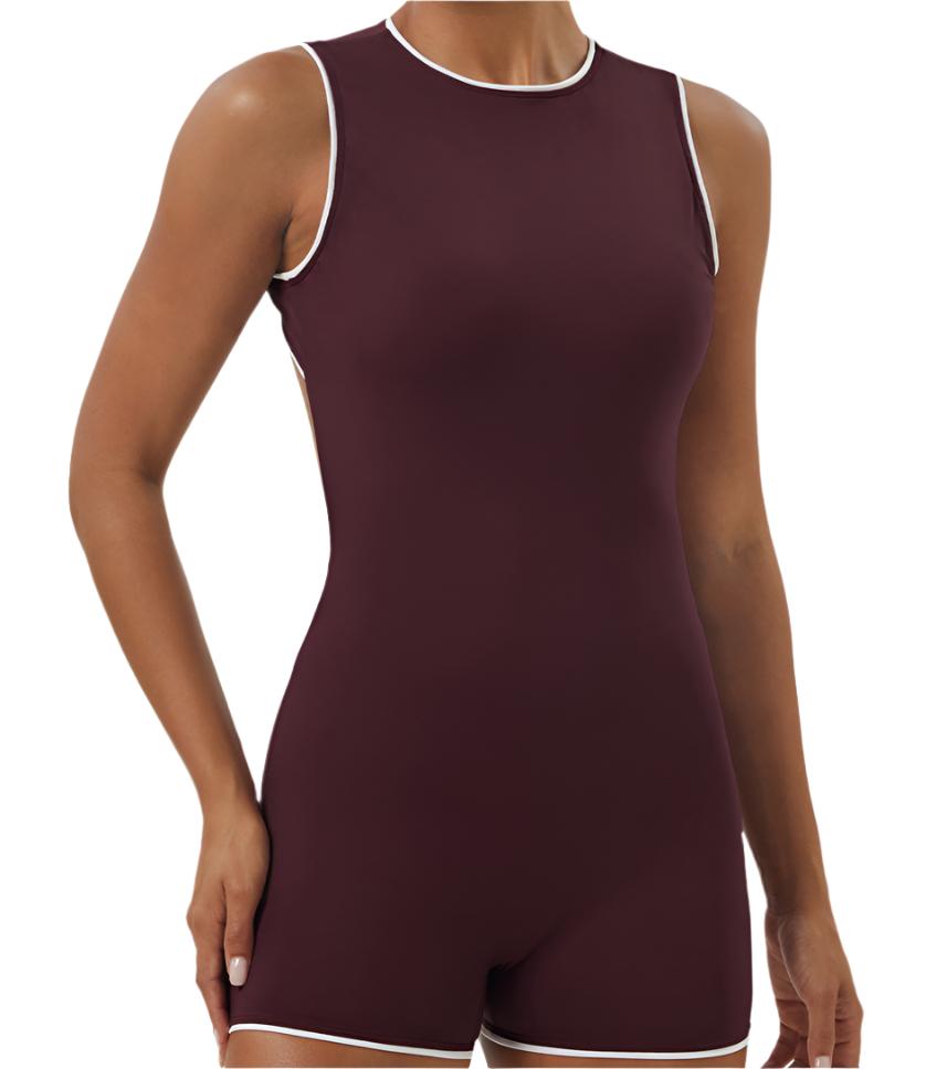 Backless Sports Hip Raise Yoga Romper