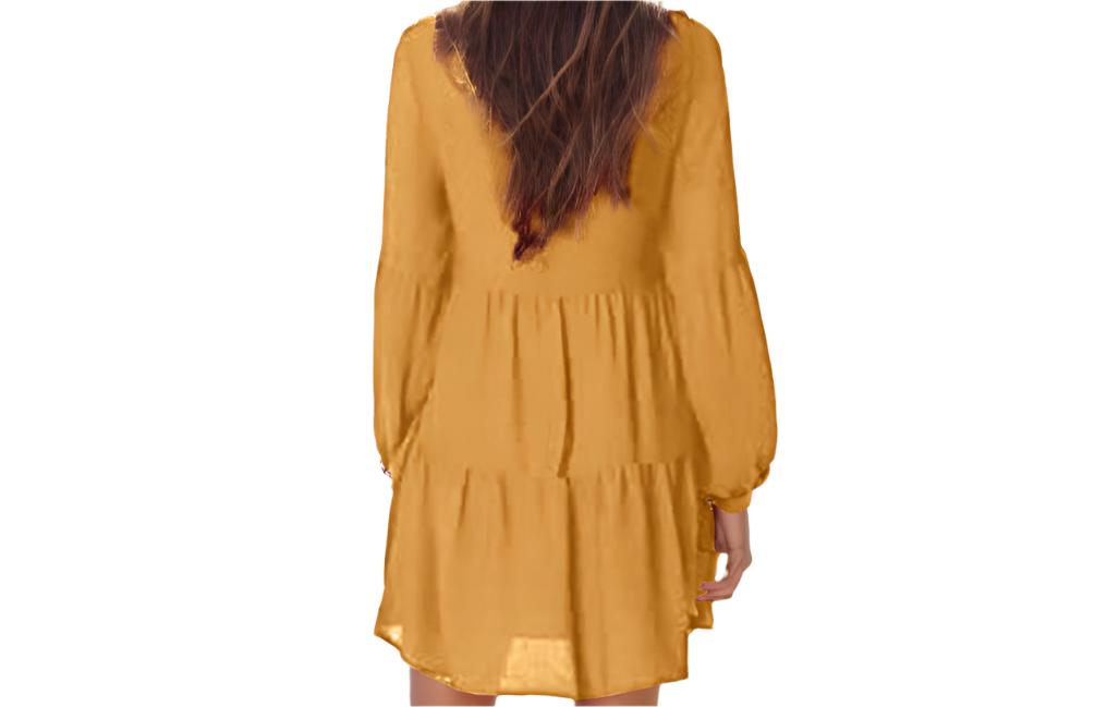 Lantern Long Sleeve Loose Dress