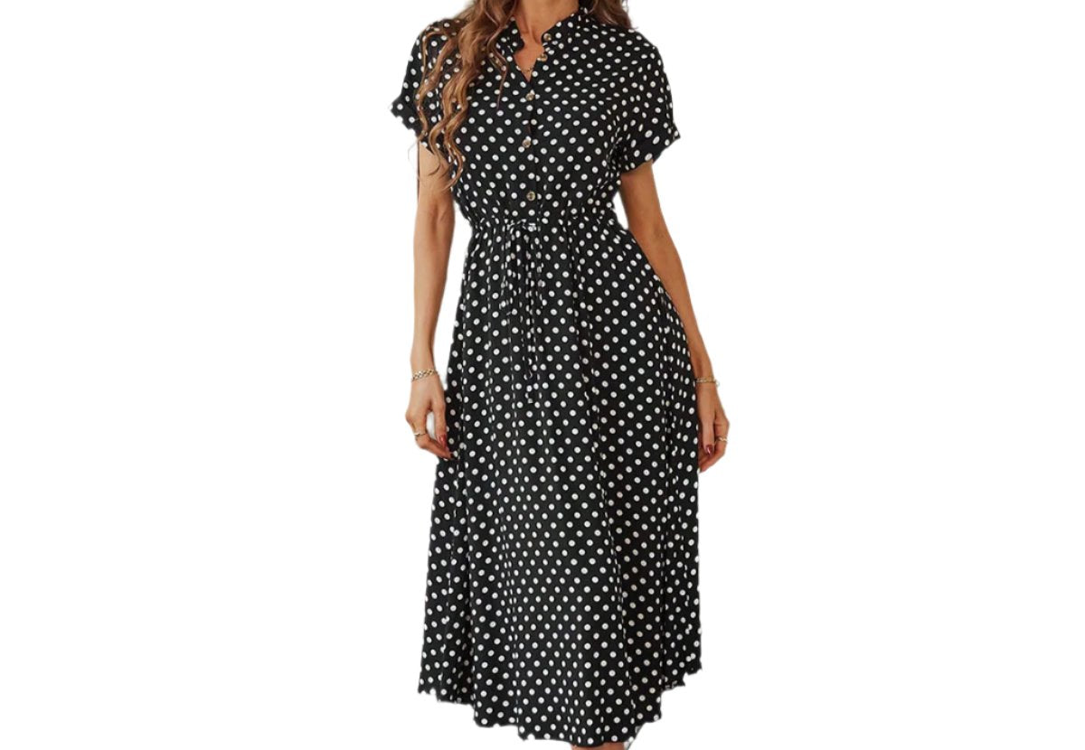 Self Developed Designed Polka Dot Dress