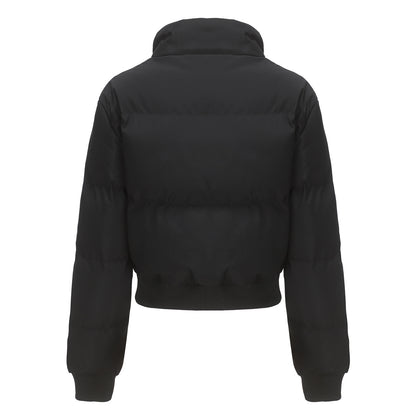 Cotton High Collar Padded Puffer Jacket