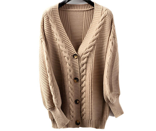 Twisted Knitted Cardigan