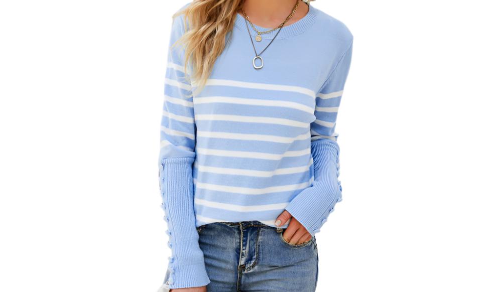 Striped Knitwear Sweater