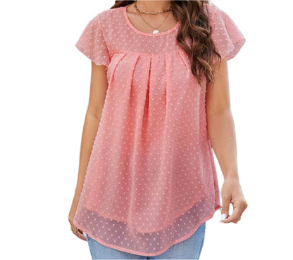 Flying Sleeves Chiffon Blouse