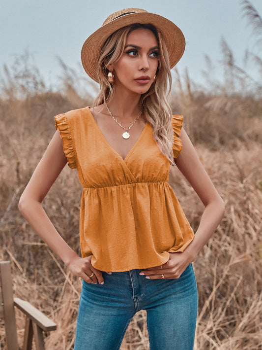 Comfortable Sleeveless Refreshing Simple Top