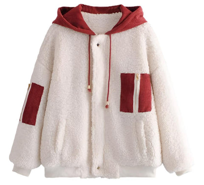 Wool Hooded Cotton Coat