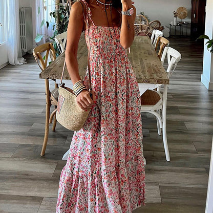 Sexy Floral Bohemian Strap Dress