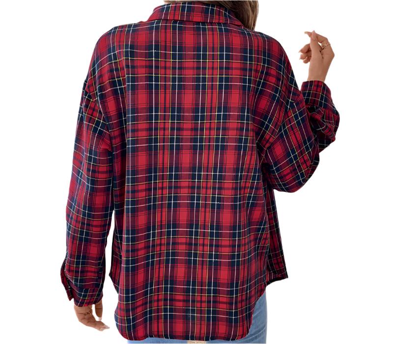 Casual Long Sleeve Plaid Shirt