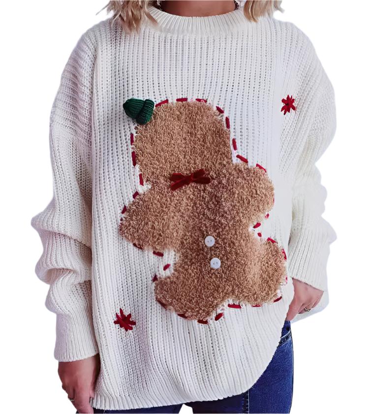 Christmas Gingerbread Pullover Sweater