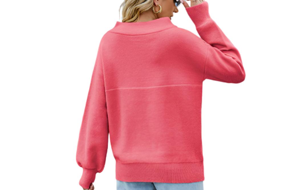 Off Shoulder Loose Fitting Sweater