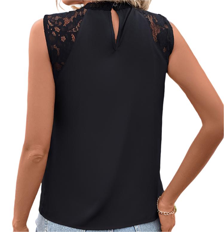 Lace Sleeveless Blouse