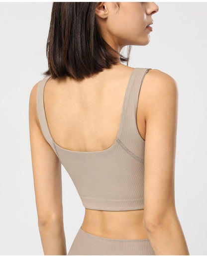 Yoga Exercise Seamless Adhesive Sports Bra