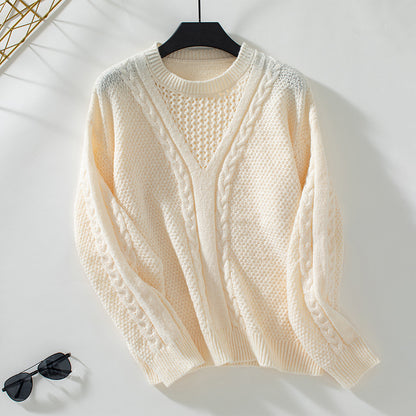 Hollow Cutout Pullover Sweater