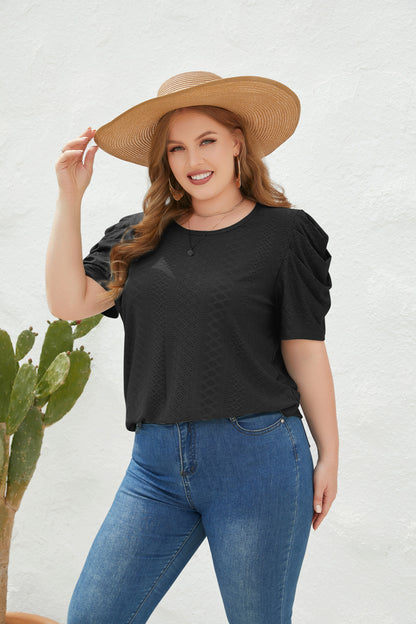 Plus Size Loose Fitting Casual T-shirt Top