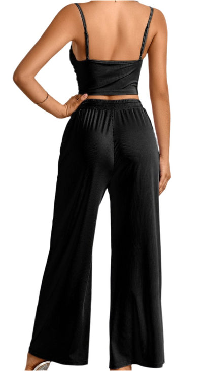 Casual Trousers Sexy Comfortable Refined Two-Piece Pants Set