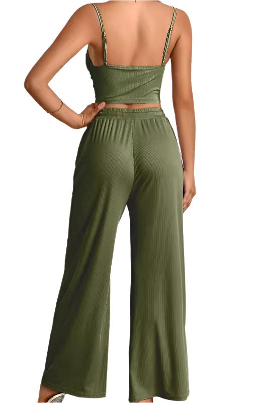 Casual Trousers Sexy Comfortable Refined Two-Piece Pants Set