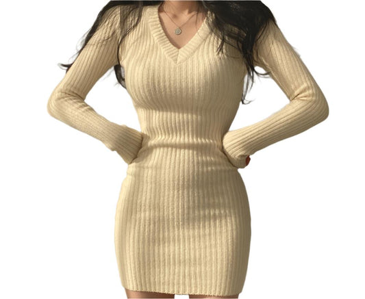 Niche Slim Fit Knitting Dress