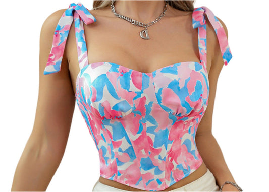 Printed Sling Sexy Top