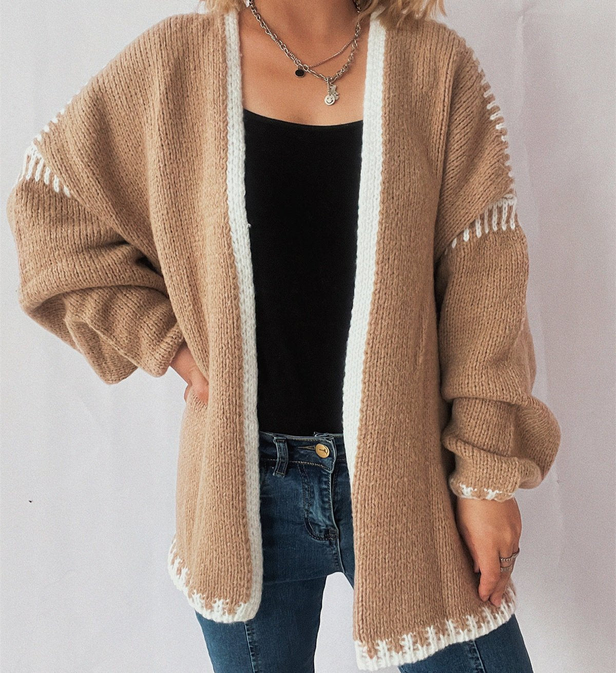 Knitted Preppy Chic Cardigan