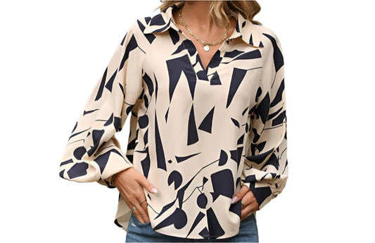 Long Sleeved Printed Shirt